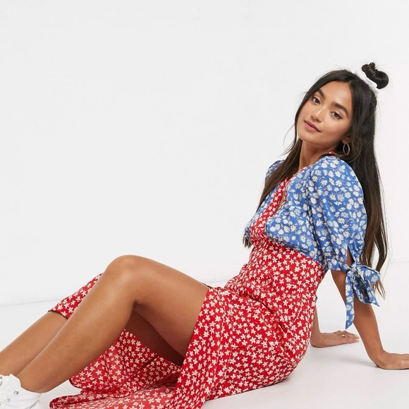 ASOS Floral Print Midi Dress - Picture 3 of 7